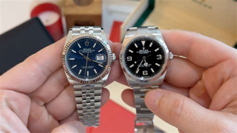 rolex explorer 1 36 vs datejust 36|rolex explorer 36mm 2021.